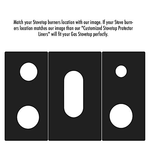 Samsung Stove Protector Liners - Stove Top Protector for Samsung Gas ranges - Customized - Easy Cleaning Stove Liners NX58M6630SS/AA - Thumbnail 6