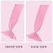 Daenerys-Liu Knitted Mermaid Tail Blanket for Adults Teens Kids Soft and Fashion All Seasons Sleeping Blankets Crochet Snuggle Mermaid, Pink