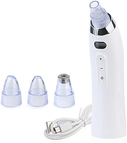 Professional USB Blackhead Remover, Strong Suction Motor, Microdermabrasion Comedo Suction Machine with 4 Microcrystalline Head.