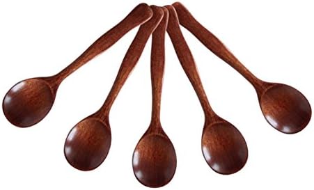 gangnumskythaii Tea Soap Dessert Coffee Spoons Rests for Kitchen Party Cooking Tools Accessories Gifts Wooden (TypeP8)