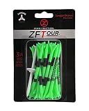 Zero Friction Tour 3-Prong Golf Tees (3-1/4 Inch, Citrus Green, Pack of 30)