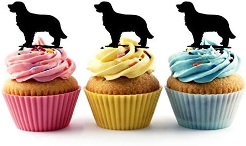 Amazon Jpta1104 ゴールデンレトリーバー犬 Golden Retriever Dog アクリル製 カップケーキトッパー ケーキトッパー ケーキスティック 結婚式 誕生日 パーティー 装飾用品 アクセサリー 10本 デコレーションツール オンライン通販
