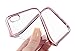 Nicexx TPU Gold Plated Frame Flexible Transparent Case for iPhone 6/ 6s - Rose Gold
