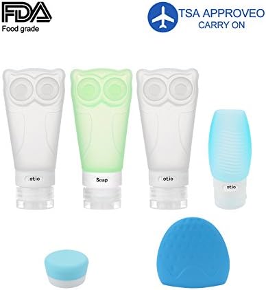 Leak Proof Travel Bottles Set -TSA Approved for Carry-on Luggage, Travel Toiletry Containers Tubes for All Liquid Toiletries (2.8 oz., 6 pcs)