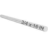 3/4" 6061 T651 Solid Aluminum Round Rod 16" Long