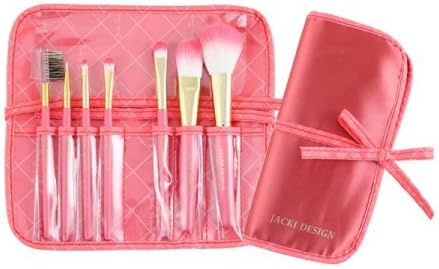 Jacki Design Vintage Allure 7 Pc Make Up Brush Set And Bag - Coral
