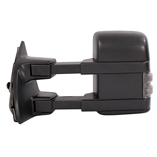 Roadstar Towing Mirrors Fit for 99-07 Ford F250 F350 F450 F550 Super Duty 01-05 Excursion Pair Set Extendable Smoke Power Heated with LED Signal Light Side Mirrors - Thumbnail 6