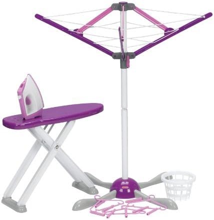 Laundry Day Playset- Includes Iron, Ironing Board, Laundry Basket, Clothes Dryer, and Hangers by Pretend and Play