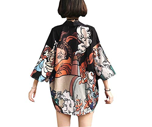 Japanese Kimono Traditional Yukata Women Kimono Cosplay Japanese Traditional Japanese Kimonos Q143,1,One Size - Thumbnail 6