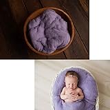 Newborn Fluff, merino wool batting, cloud, basket stuffer, newborn photo prop (3.5 ounce, Hyacinth Purple)