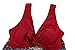 wantdo Women's Plus Size Swimsuit Cover One Piece Swimwear WineRed US 10-12