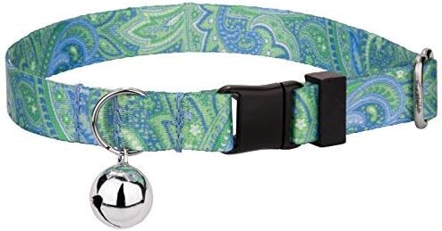 Country Brook Petz | Green Paisley Cat Collar