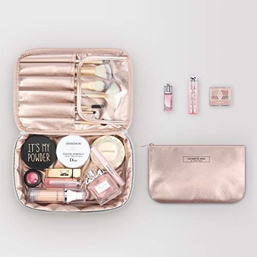 Mossio Portable Travel Makeup Beauty Bag Multifunction Cosmetic Organizer for Women Girls with Inner Pouch 5 Mossio Portable Travel Makeup Beauty Bag Multifunction Cosmetic Organizer for Women Girls with Inner Pouch