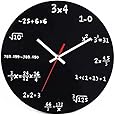 AKAHA Math Wall Clock 12-Inch - Unique Art Design - Mathematical Equations Wall Clock for Classroom, Home, Office(3.4)