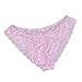 YiZYiF Men's Lace Briefs Underwear Gay Fetish Crossdress Panties with Sissy Pouch Pink,X-Large(Waistline 29.0-46.0