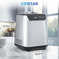 COWSAR 1.3 Quart Ice Cream Maker Machine with