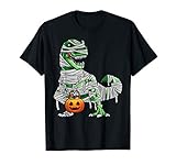 Halloween Pumpkin Dinosaur T Shirt Gift for Kids Boys Girls
