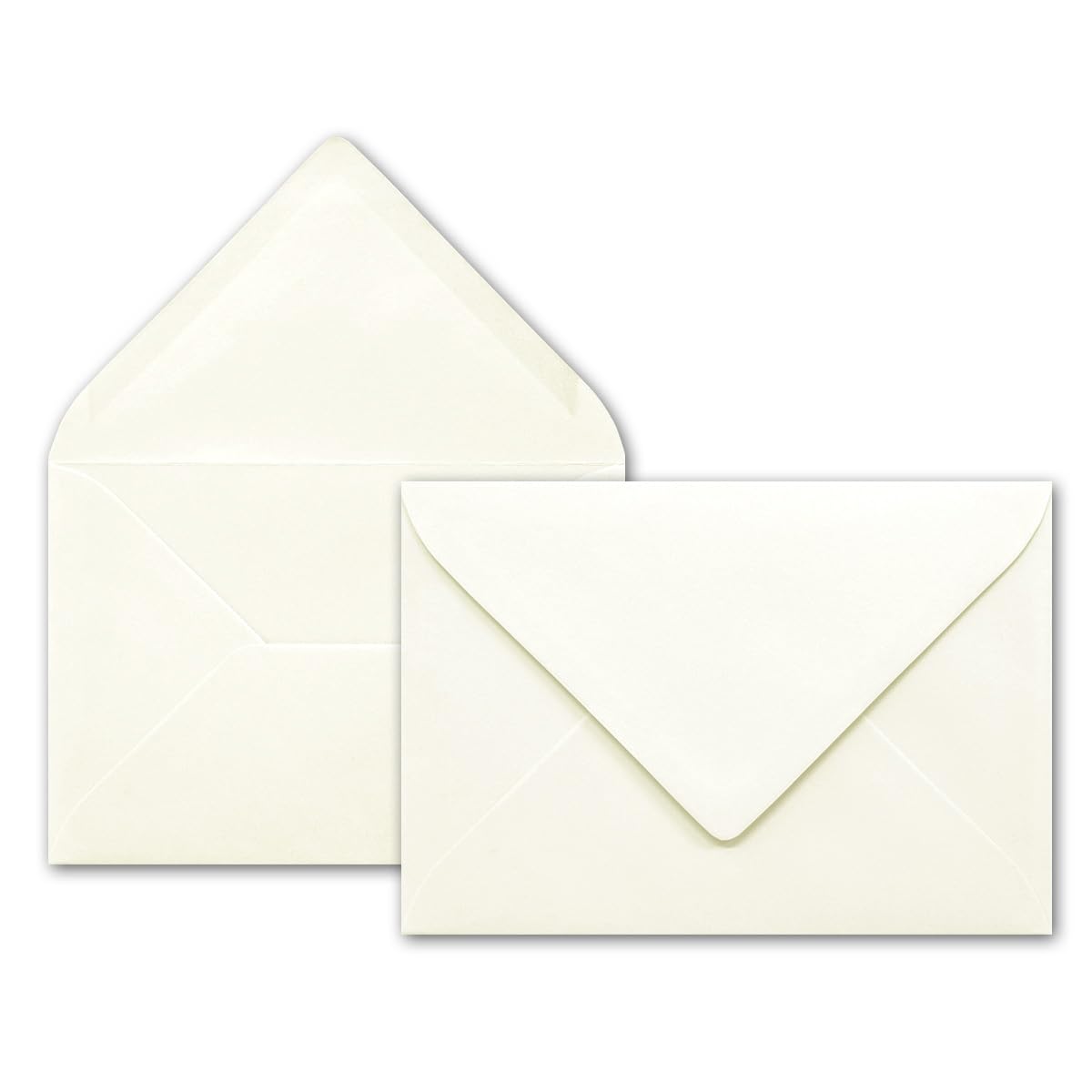 Neuser FarbenFroh 80g/m², B6 envelopes, 175 x 125 mm, Wet Sealing Gesamtparent 25 Umschläge cream