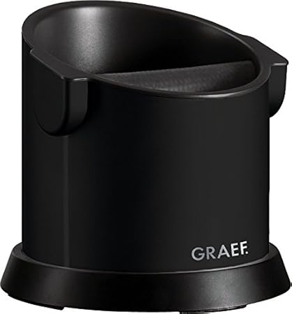 Graef 146455 Abklopfbehälter schwarz-matt/aluminium