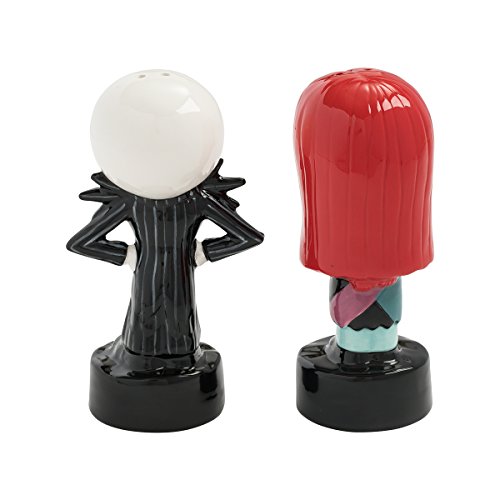 Vandor Nightmare Before Christmas Jack and Sally Salt and Pepper Set, Multicolored - //coolthings.us