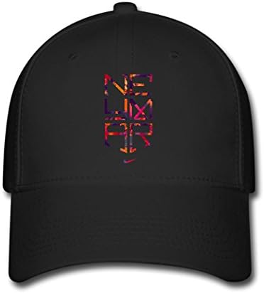 JUY New Style Custom Black Neymar Logo 100% Cotton Baseball Cap