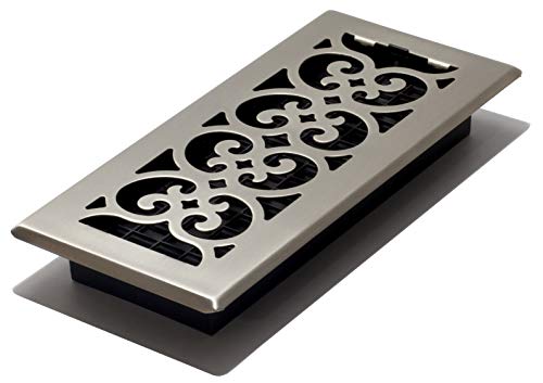 Photo 1 of Decor Grates SPH410-NKL Scroll Floor Register