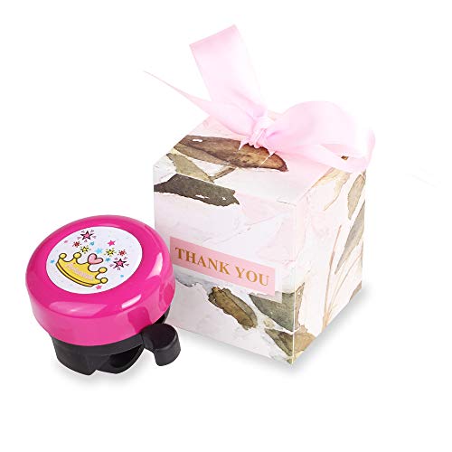 MINI-FACTORY Bike Bell for Kid Girls, Cute Pink Girly Princess Crown Children's Bike Accessory Safe Cycling Ring Horn for Bicycle Handlebar (Princess Crown)