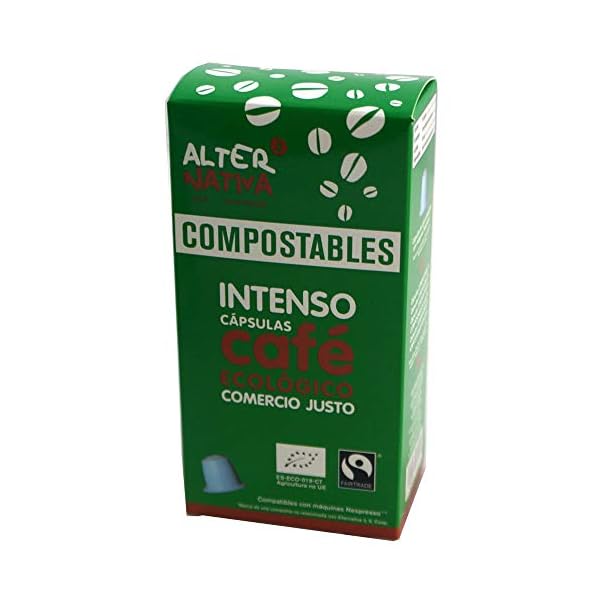 AlterNativa3 Intenso Espresso – 120 aluminiumfreie & kompostierbare Bio-Kaffeekapseln, Nespresso® kompatibel