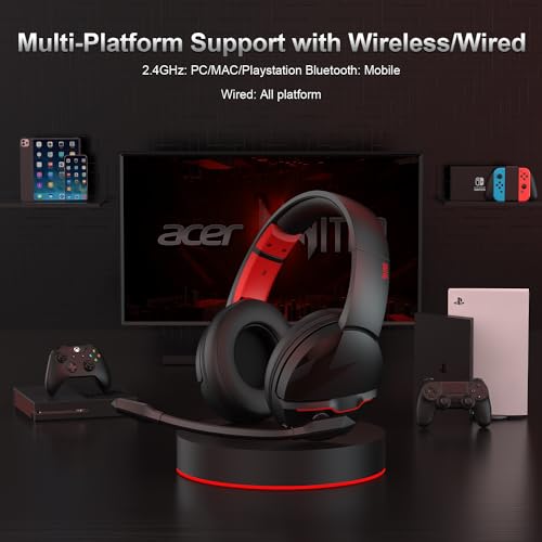 acer K2 Dual Wireless Gaming Headset,with Noise Canceling