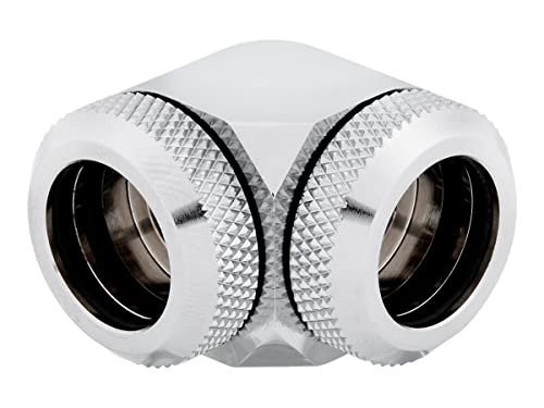 Corsair Hydro X Series, XF Hardline, 90° Anschluss mit AD 14 mm, Doppelpack, Schwarz One Size