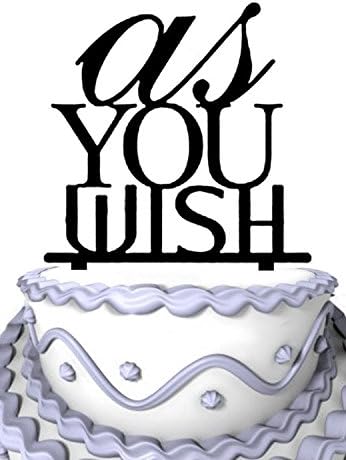 Amazon Com Meijiafei As You Wish Romantic Rustic Cake Topper For