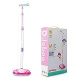 aPerfectLife Rechargeable Kids Karaoke Machine, Kids Microphone Music Toy Play Set with Microphone & Adjustable Stand, AUX Cable Connect to Electronic Devices