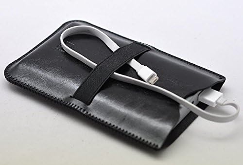 Vinsic 20000mAh Power Bank Case New Luxury Slim Pouch/Sleeve Cover M-C14 (Black)