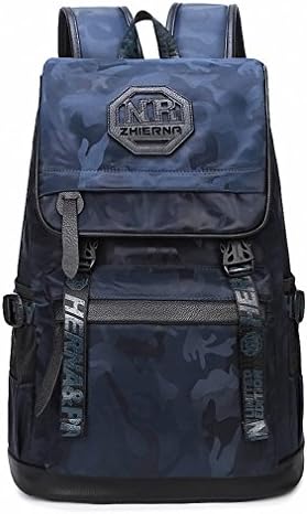 Men Oxford Striped Backpack School Bags for Teenager Waterproof laptop Bag luxury design TAIKKSS Brand Blue