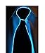 GlowTies LED Light Up Ties Christmas Costume Accessory for New Years Rave Party Burning Man, Blue, One Size