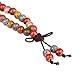 JDZ Amulets Tibetan Buddhist Vintage Style 108 Beaded Bracelet Mix Color Porcelain Prayer Beads Wrist Meditation Mala Bracelet LS082
