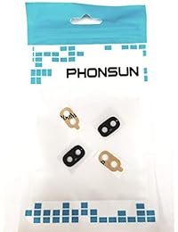 PHONSUN - Lente de repuesto para cámara Samsung Galaxy J3 2018, J337A, J337P, J337V, 2 unidades, color negro