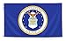 Annin Flagmakers Model 439010 U.S. Airforce Military Flag 3x5 ft. Nylon SolarGuard Nyl-Glo 100% Made in USA to Official Specifications. Officially Licensed Manufacturer. primary