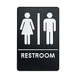 Rock Ridge Unisex Restroom Sign ADA-Compliant Bathroom Door Sign for Offices, Businesses, and Restaurants, Made in USA