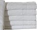 GOLD TEXTILES 12 White Economy Bath Towels Bulk (24x48 Inch) Cotton Blend for Softness-Commercial Grade Easy Care