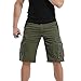 Men’s Twill Cargo Shorts – Men Loose Fit Combat Knee Length Short Trousers with Multi Pocket – Outdoor Wear Lightweight Tactical Pants (31, Army Green)thumb 1