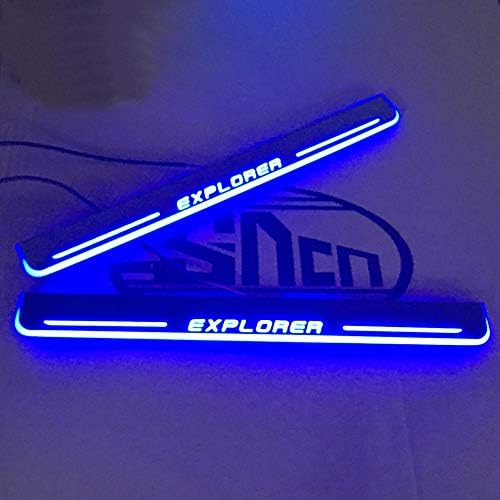 YXSMTB Threshold pedal streamer welcome light for Ford Explorer 2011 2012 2013 2014