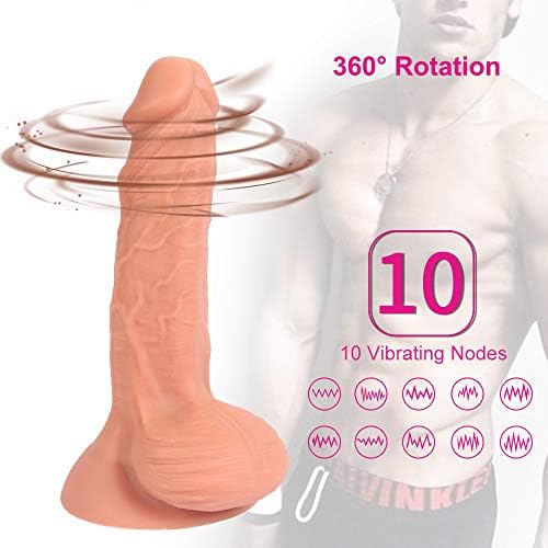 Viberatores Toy for Women Adult Couples Pleasure Realistic Silicone with 10 Powerful Viberate Modes Personal Rechargeable Waterproof