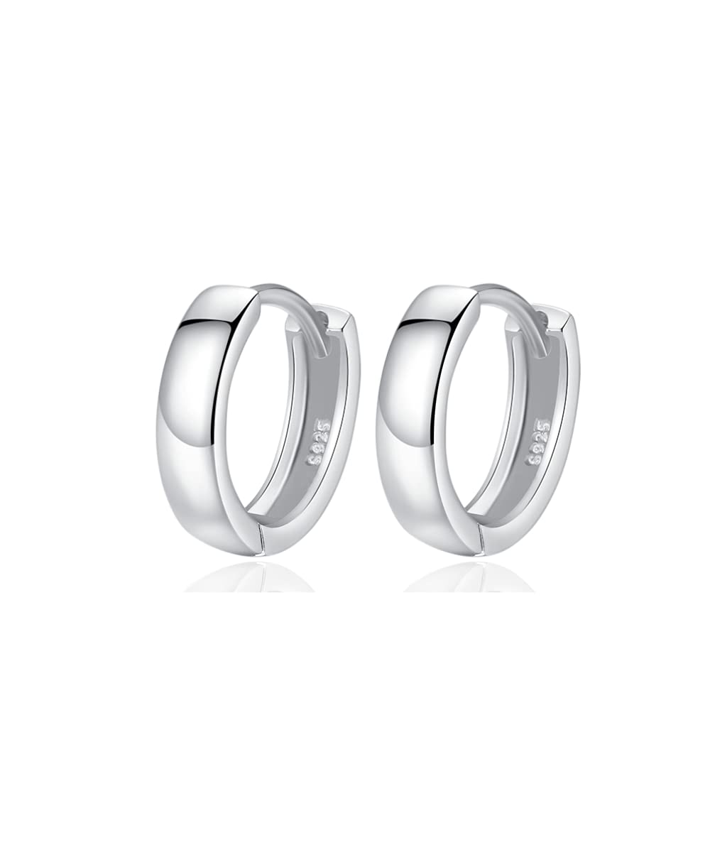 DANIEL CLIFFORD® Mia Earrings 925 Silver Hoop Earrings I Real Jewellery for Women Made of Sterling Silver + Gift Box for Her for Anniversary/Birthday/Anniversary