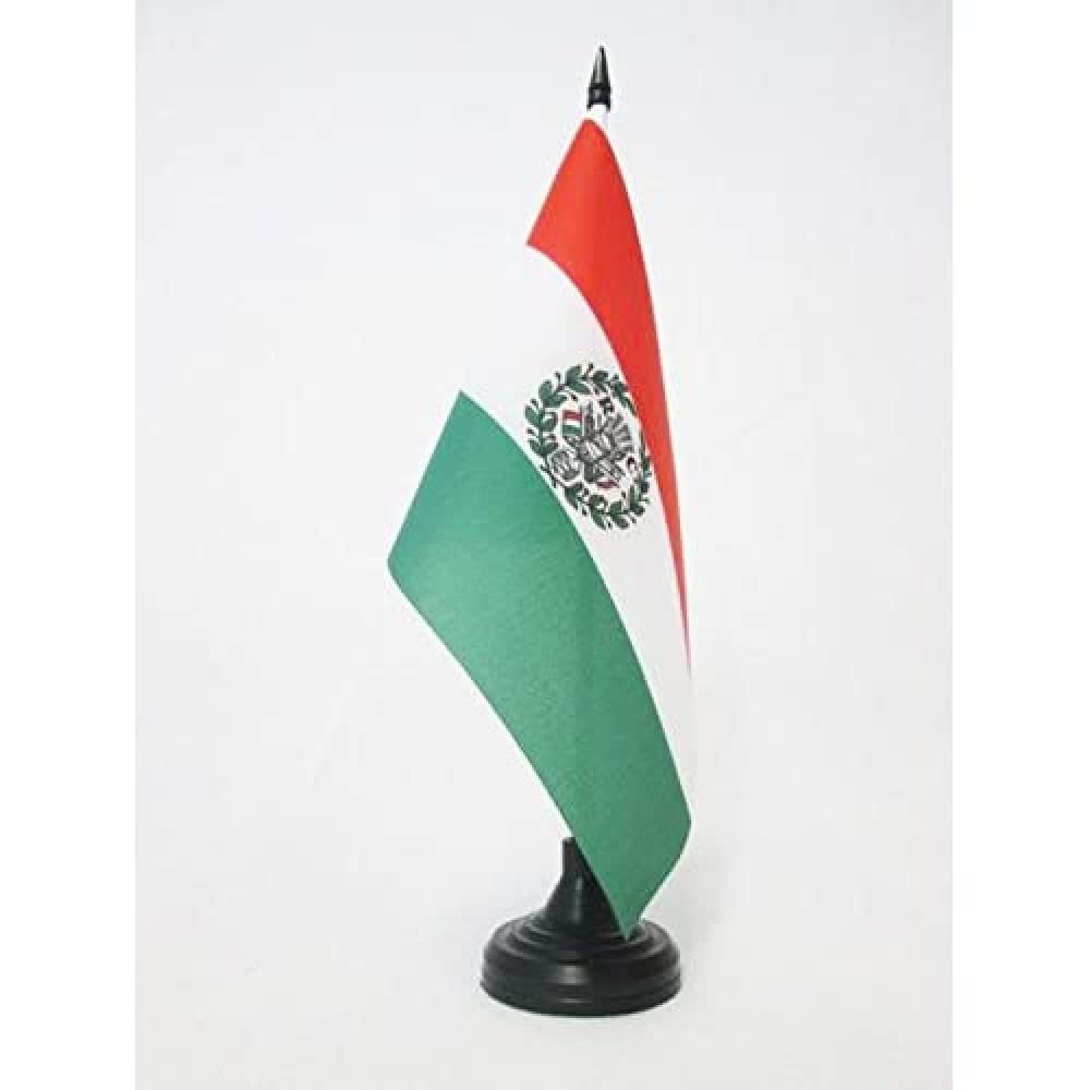 AZ FLAG Cispadane Republic 1796-1797 Table Flag 5'' x 8'' - Repubblica Cispadana Office Decoration 100% Polyester 21 x 14 cm - Mini Desk Flag with Pole and Black Plastic Base