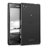 kwmobile Metal bumper of milled aluminium for Sony Xperia Z5 Compact in black - Extra thin and tough protection for your phone