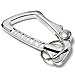 Oakley Mens Large Carabiner Keychain Accessories, Silver, One Size