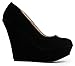 ZooShoo Gorgeous Platform Comfort Shoes - Closed Toe Wedge Pump - Comfortable Platform High Heel Wedges