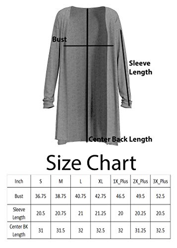 P1125 Womens Soft Open Front Long Sleeve Pockets Sweater Cardigan Mustard XL - Thumbnail 4