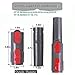 VACEXT Vacuum Attachments with Universal Adapter Dusty Brush with Suction Tiny Tubes Flexible Access to Anywhere, Master Duster Cleaning Tool for Vents/Keyboard/Car/Craft/Jewelry/Bookcase